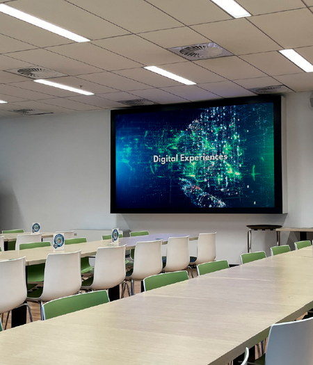 Videowall modular de gran formato para empresas y corporativos