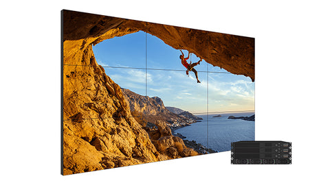 Video wall screens with external electronics