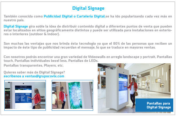 Digital Signage o Publicidad Digital
