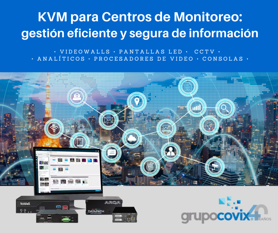 KVM para Centros de Monitoreo: gestión segura y eficiente de información
