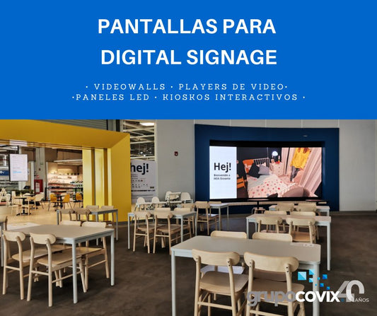 Mejora la experiencia de tus clientes con Pantallas para Digital Signage