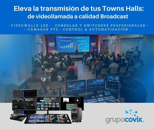 Town Hall videollamada a calidad Broadcast - auditorio