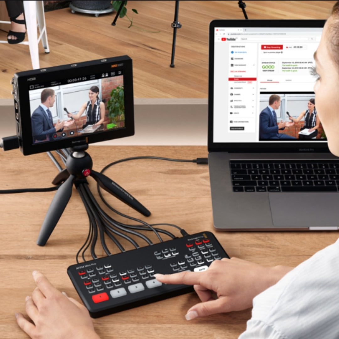 Blackmagic atem mini pro transmision yotutube twitch
