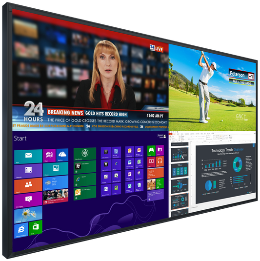 Traditional videowall screens (integrated electronics)