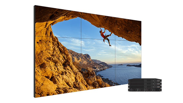 Video wall screens with external electronics